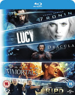 BLU-RAY STARTER PACK - 5 FILMS - LUCY, DRACULA UNTOLD, 47 RONIN, IMMORTALS, R.I.P.D (UK) BLU-RAY
