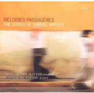 BARBER JEFFERS DE PLEDGE - MELODIES PASSAGERES CD