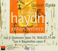 HAYDN QUATUOR ELYSEE - LES 6 QUATUORS LES 6 BAGATELLES CD