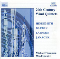 HINDEMITH BARBER LARSSON JANACEK - 20TH CENTURY WIND QUINTETS CD