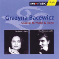 BACEWICZ PLAWNER KUPIEC - SONATAS FOR VIOLIN & PIANO CD