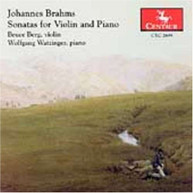 BRAHMS BERG WATZINGER - SONATAS FOR VIOLIN & PIANO CD