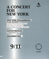 MAHLER NEW YORK PHILHARMONIC ORCH GILBERT - CONCERT FOR NEW YORK BLU-RAY