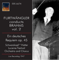BRAHMS SCHWARZKOPF LUCERNE FESTIVAL ORCH - WILHELM FURTWANGLER CD