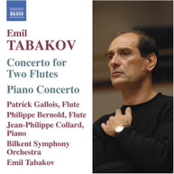 TABAKOV /  GALLOIS - CONCERTO FOR 2 FLUTES PIANO CONCERTO CD