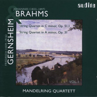 BRAHMS GERNSHEIM MANDELRING QUARTETT - STRING QUARTETS CD