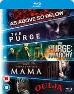 BLU-RAY STARTER PACK - 5 FILMS - MAMA, PURGE 1, PURGE - ANARCHY, OUIJA, AS ABOVE SO BELOW (UK) BLU-RAY