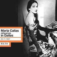 CALLAS CALLAS - MARIA CALLAS REHEARSES CD