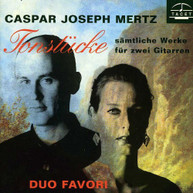 MERTZ DUO FAVORI - TONSTUCKE: COMPLETE WORKS FOR 2 GUITARS CD