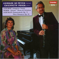 SCHUMANN WEBER DE PEYER PRYOR - GERMAN MUSIC FOR CLARINET & PIANO CD