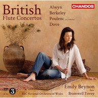 ALWYN BERKELEY BBC NATIONAL ORCH TOVEY - BRITISH FLUTE CONCERTOS CD