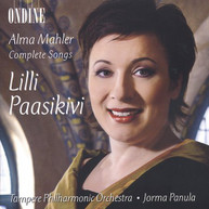 ALMA MAHLER PAASIKIVI PANULA TAMPERE PO - COMPLETE SONGS CD