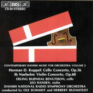 KOPPEL NORHOLM BENGTSSON HANSEN - CELLO CONCERTO VIOLIN CONCERTO CD