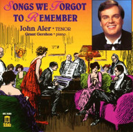 JOHN ALER GRANT GERSHON - SONGS WE FORGOT TO REMEMBER CD