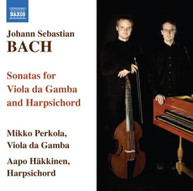 J.S. BACH /  PERKOLA / HAKKINEN - SONATAS FOR VIOLA DA GAMBA & CD