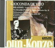 BRAHMS DE VITO - VLN KONZERT TSCHAIKOWSY CD