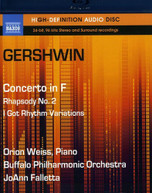 GERSHWIN WEISS BUFFALO PHILHARMONIC ORCH - CONCERTO IN F & BLU-RAY