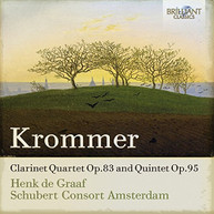 KROMMER SCHUBERT CONSORT AMSTERDAM GRAAF - CLARINET QUARTET OP.83 & CD