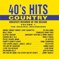40'S COUNTRY HITS 1 VARIOUS - 40'S COUNTRY HITS 1 VARIOUS (MOD) CD