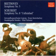 BEETHOVEN SCHUBERT KONWITSCHNY SCHREIER - SYMPHONY NO 5 & SYMPHONY CD