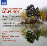 LYAPUNOV /  TSINTSABADZE / RUPO / YABLONSKY - PIANO CTOS 1 & 2 / RHAPSODY CD