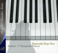 BRAHMS KANTORSKI-POPE DUO -POPE DUO - 21 HUNGARIAN DANCES (DIGIPAK) CD
