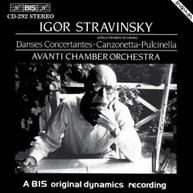 STRAVINSKY SARASTE AVANTI CHAMBER ORCHESTRA - DANSES CONCERTANTES CD
