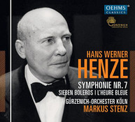 H. HENZE GUERZENICH ORCHESTRA OF COLOGNE - HANS WERNER HENZE: SYMPHONY CD