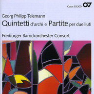 TELEMANN FREIBURG BAROQUE ORCHESTRA CONSORT - QUINTETS FOR STRINGS & CD