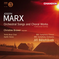 MARX BREWER BELOHLAVEK TRINITY BOYS CHOIR - ORCHESTRAL SONGS & CD