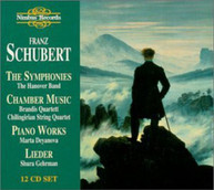 SCHUBERT - SYMPHONIES CHAMBER MUSIC PIANO WORKS CD