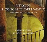 VIVALDI EUROPA GALANTE BIONDI - FAREWELL CONCERTOS CD