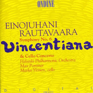 RAUTAVAARA POMMER HELSINKI PHILHARMONIC - SYMPHONY 6 "VINCENTIANA" CD