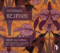 RESPIGHI MORETTO ORVIETO - CHAMBER SONGS CD