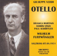 VERDI FURTWANGLER - OTELLO - OTELLO-MARTINIS VINAY CD