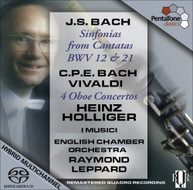 J.S. BACH & C.P.E. HOLLIGER ECO LEPPARD - SINFONIAS FROM SACD
