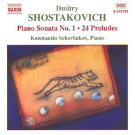 SHOSTAKOVICH /  SCHERBAKOV - PIANO SONATA 1 / 24 PRELUDES CD