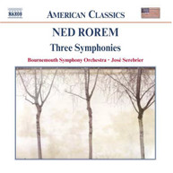 ROREM SEREBRIER BOURNEMOUTH SO - THREE SYMPHONIES CD