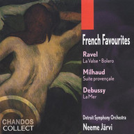 RAVEL DEBUSSY DETROIT SYM ORCH JARVI - FRENCH FAVOURITES CD