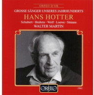 HANS HOTTER WALTER MARTIN - GROSSE SANGER UNSERES JAHRHUNDERTS (LIVE) CD