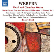 WEBERN /  ARNOLD / PHILHARMONIA ORCHESTRA / CRAFT - VOCAL & CHAMBER WORKS CD