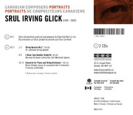 SRUL IRVING GLICK - PORTRAIT CD