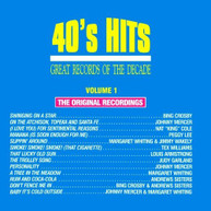40'S POP HITS 1 VARIOUS - 40'S POP HITS 1 VARIOUS (MOD) CD