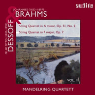 BRAHMS MANDERLING QUARTET - STRING QUARTET CD