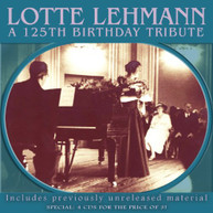 BACH LOTTE BEETHOVEN BRAHMS GOUNOD LEHMANN - 125TH BIRTHDAY CD