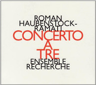 RECHERCHE ENSEMBLE - CONCERTO A TRE (IMPORT) CD
