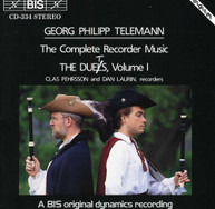 TELEMANN PEHRSSON LAURIN - COMPLETE RECORDER DUOS - CD