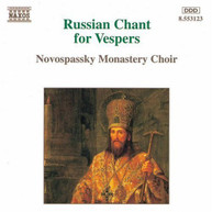 RUSSIAN CHANT - FOR VESPERS CD