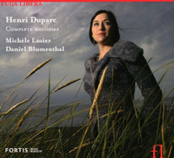 DUPARC LOSIER BLUMENTHAL - COMPLETE MELODIES (DIGIPAK) CD