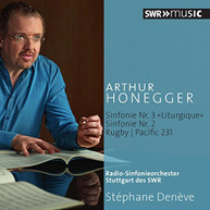 HONEGGER DENEVE RSO STUTTGART - SYMPHONY NO. 3 LITURGIQUE - SYMPHONY CD